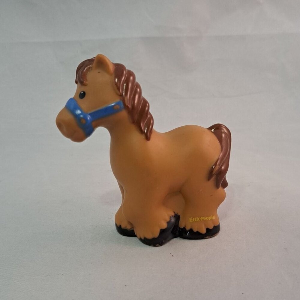 Little People Brown Horse Toy Figure Plastic Collectible for Kids Playroom
